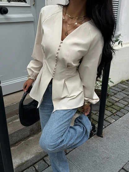 Siren Gaze Elegant Waist
Shirt