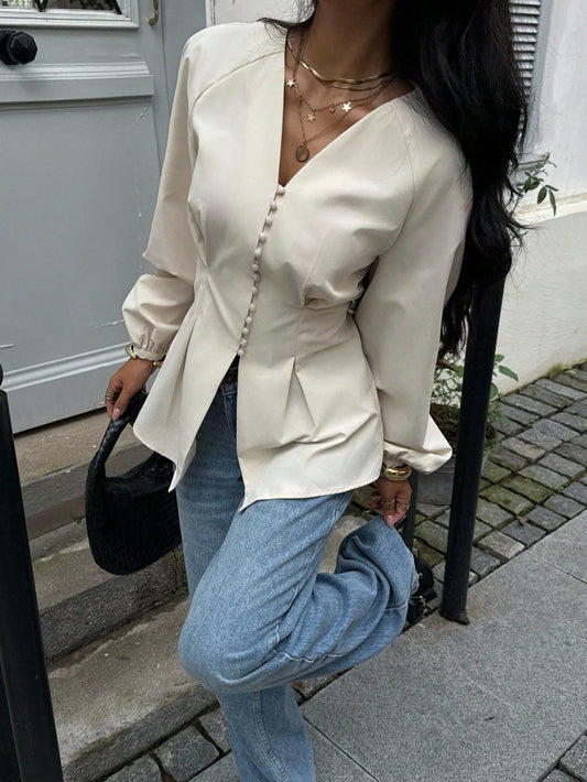 Siren Gaze Elegant Waist
Shirt