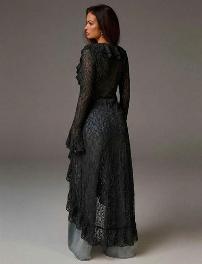 Casual long sleeve maxi dress