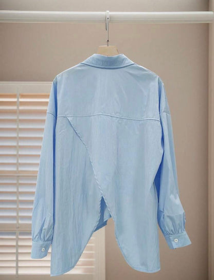 Modest Casual Asymmetric Shirt