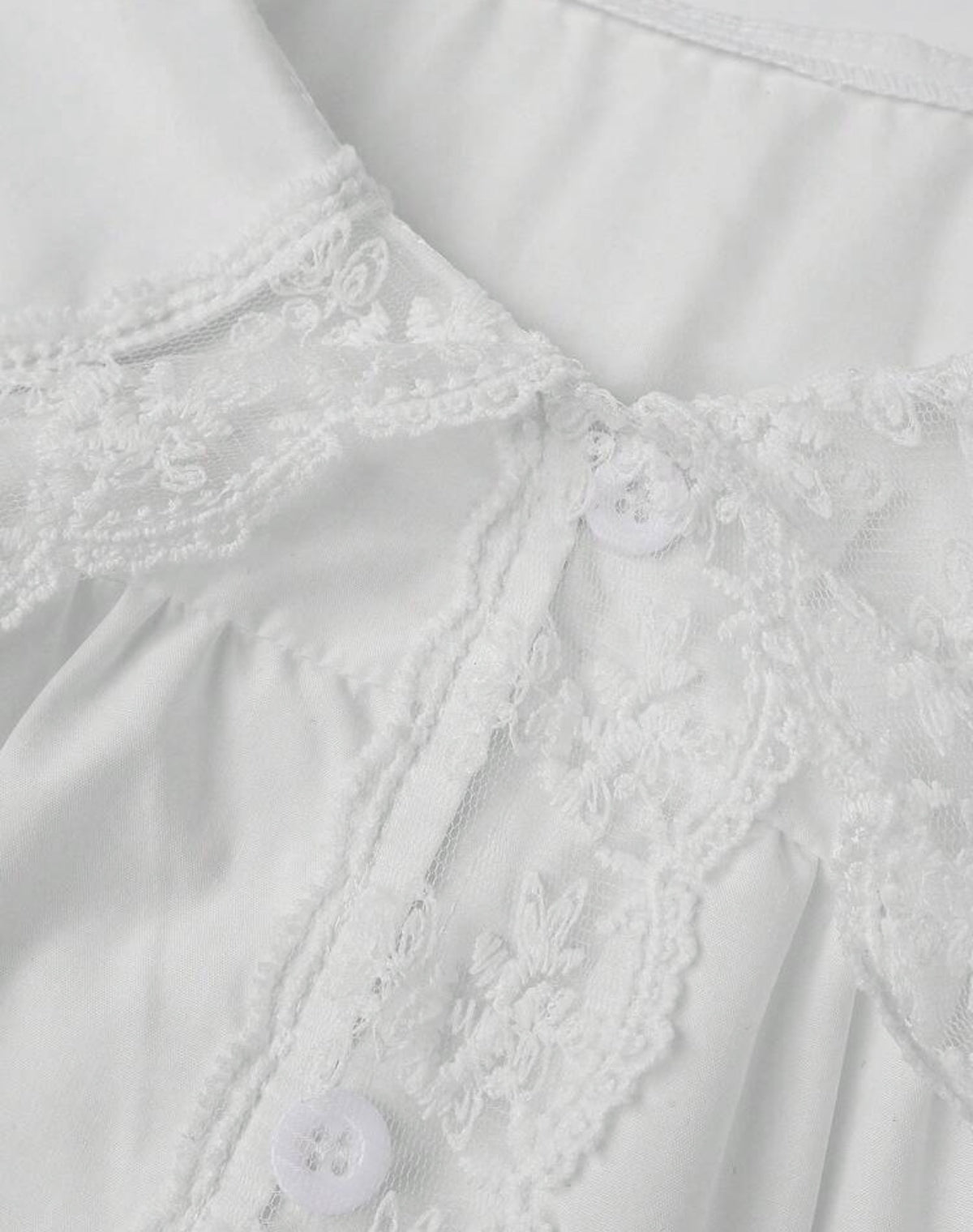 Loose Peter Pan Collar Long Sleeve Shirt