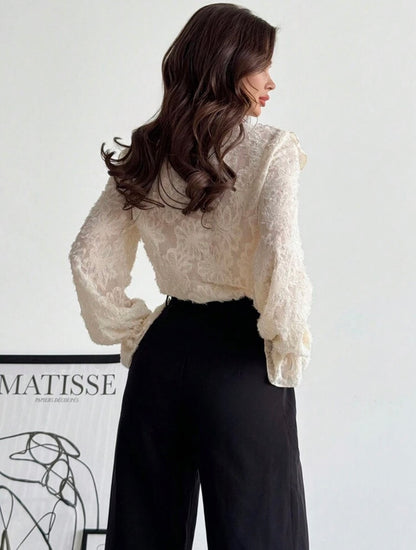 Firerie Women’s Chic Ruffle Blouse