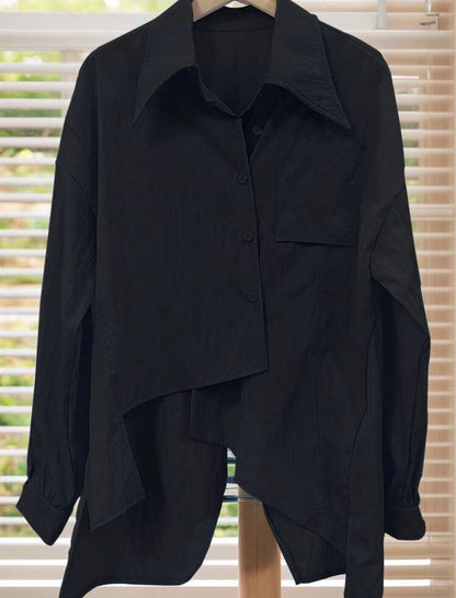 Modest Casual Asymmetric Shirt