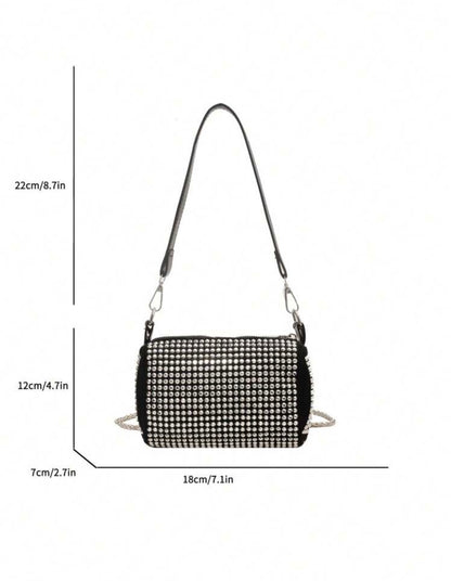 Shiny Rhinestone Decore Bag