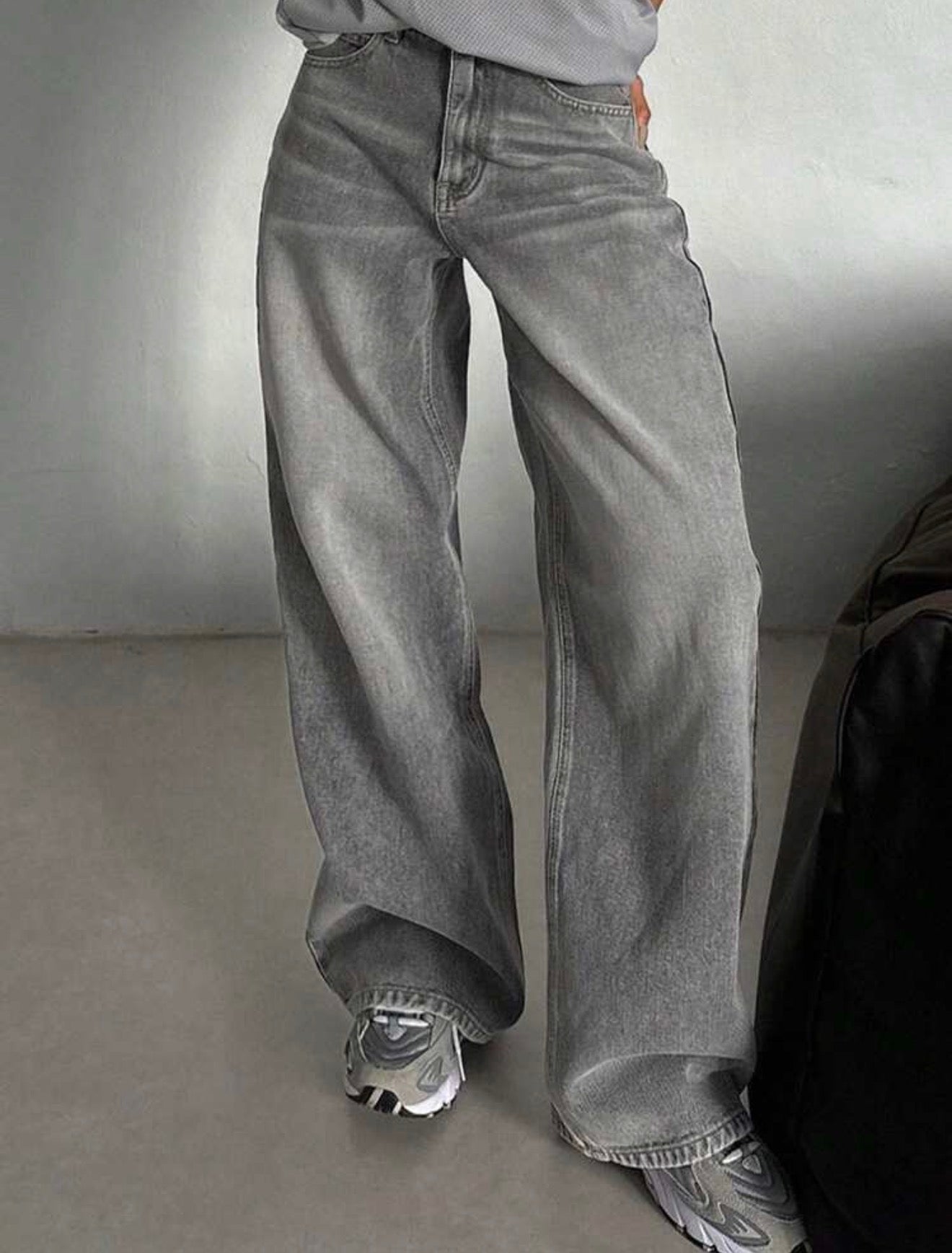 Grey Straight leg jeans