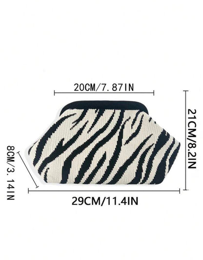 Zebra Clutch Bag