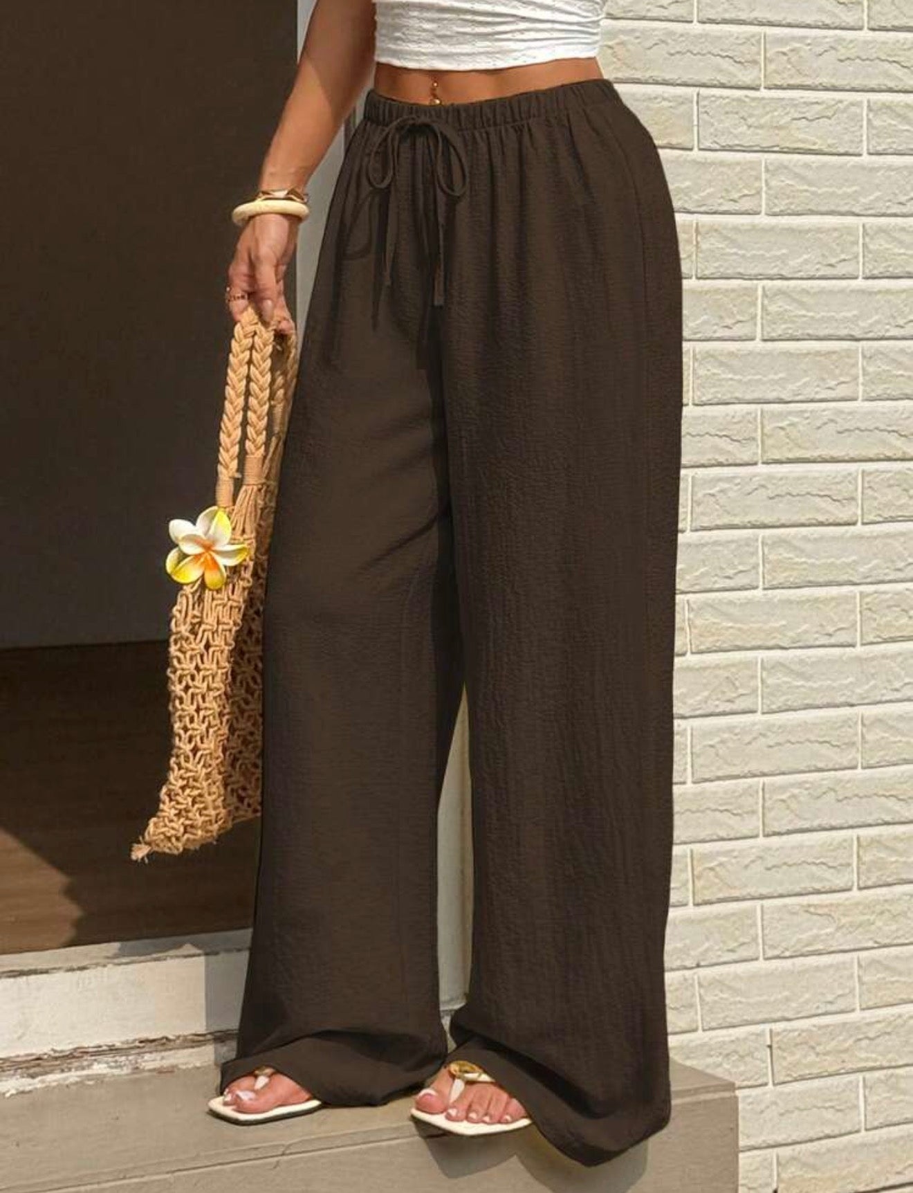 Casual vacation Straight leg pants