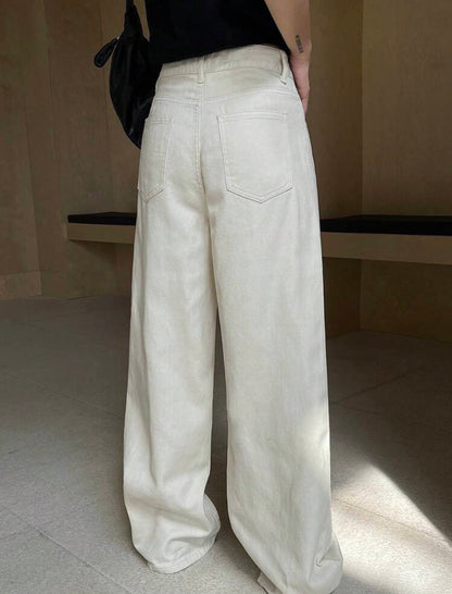White Straight Leg jeans