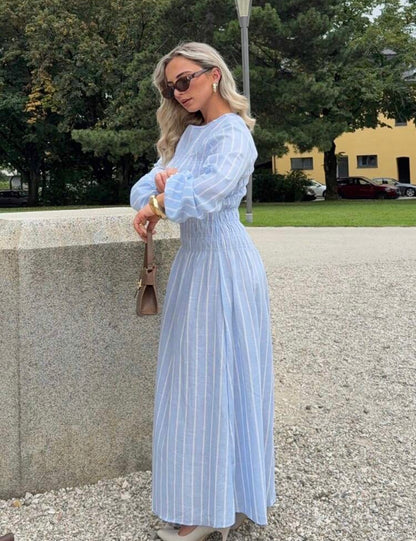 Striped long Sleeve dress