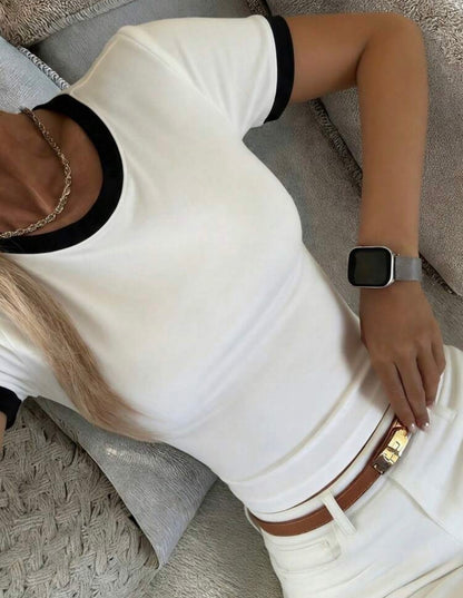 Black in White T-Shirt