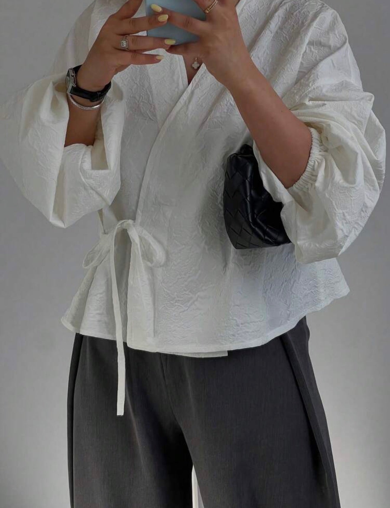 Tie front summer blouse