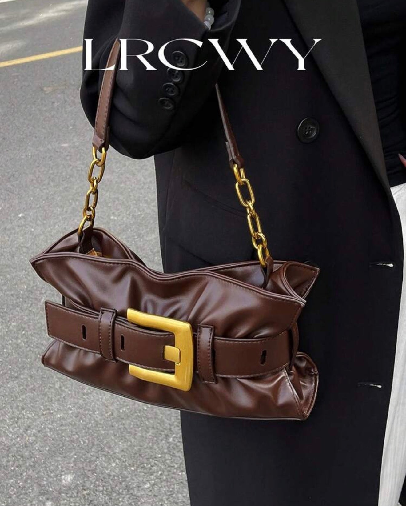 Leather brown bag