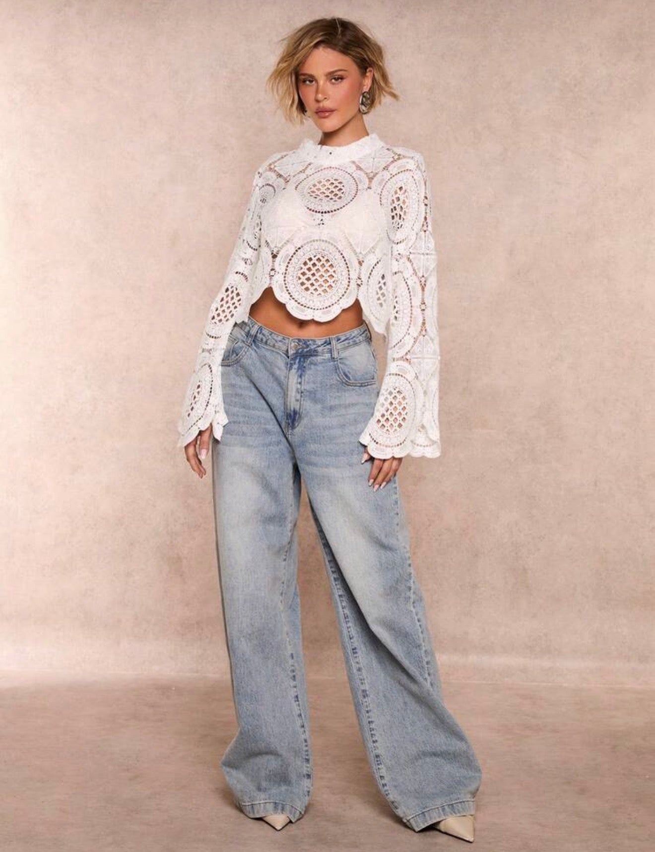 Allurite Floral Top Long Sleeve