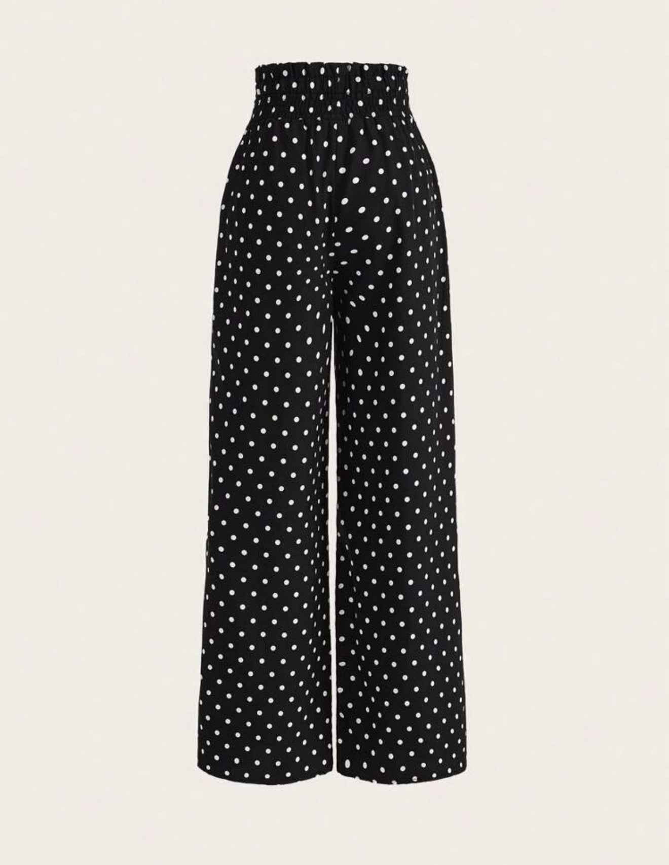Black Polka Dots Pants