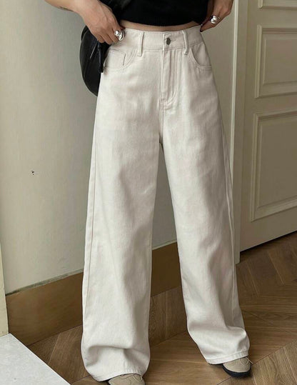 White Straight Leg jeans