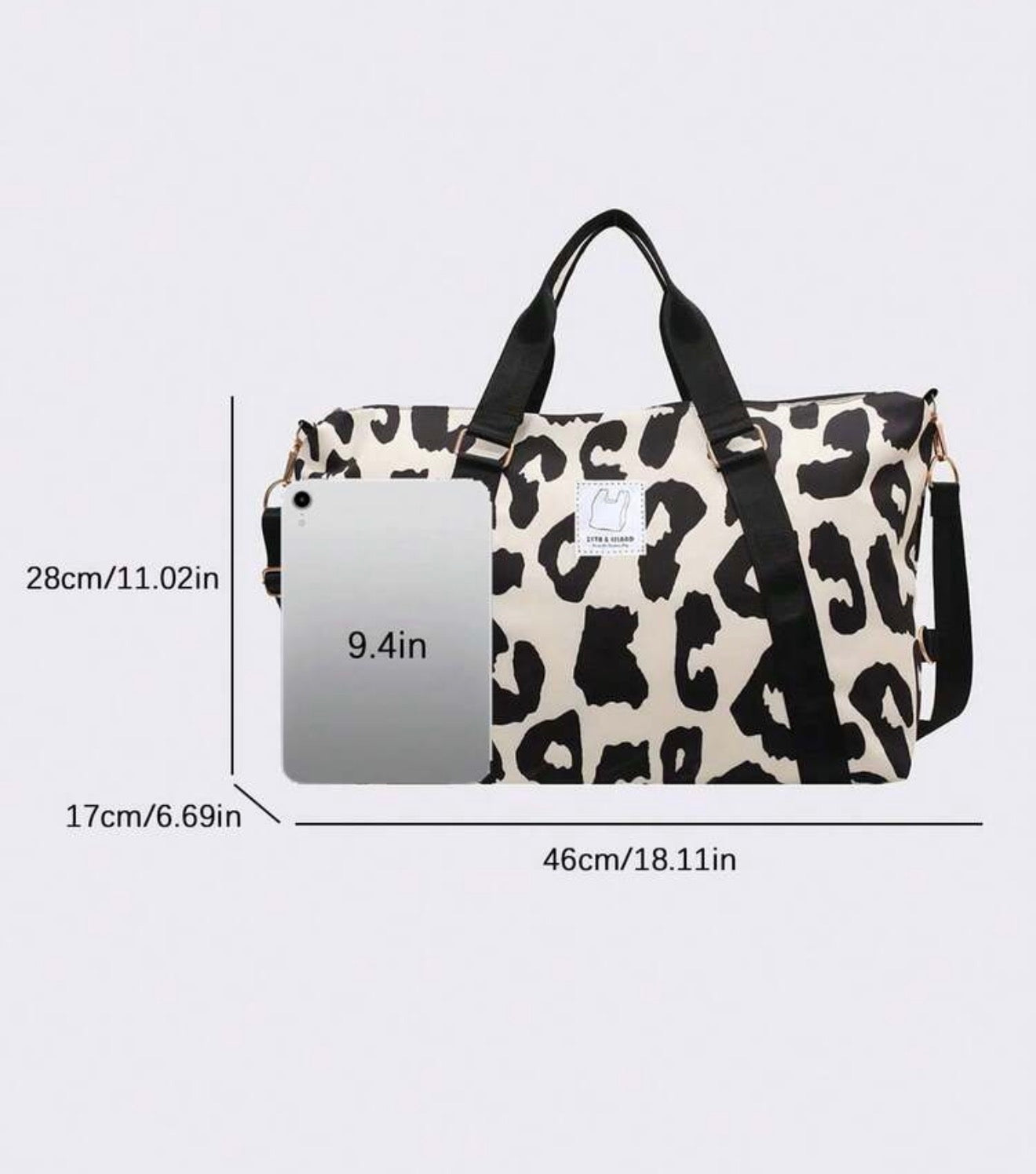 Travel Duffle bag leopard Pattern