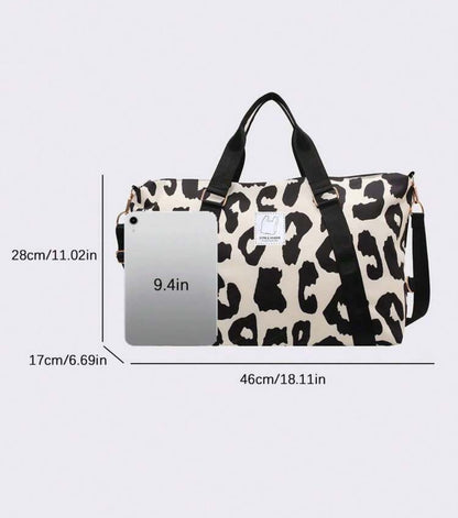Travel Duffle bag leopard Pattern