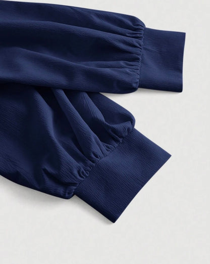 Ruched Waist Puff long sleeve blouse