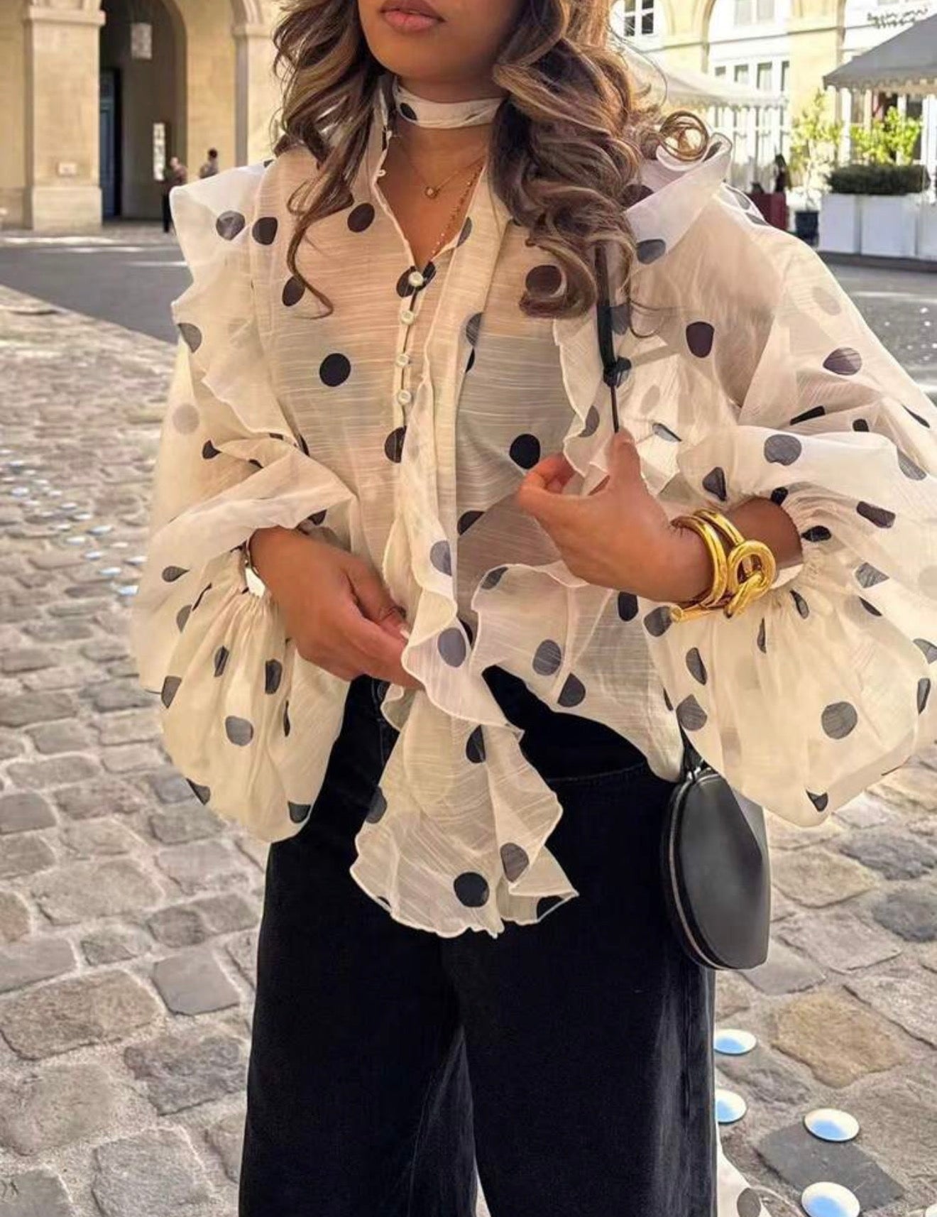 Polka Dots print Blouse