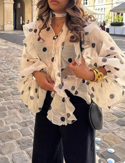 Polka Dots print Blouse