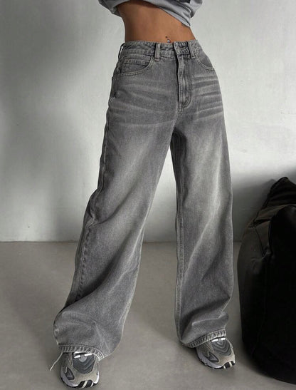 Grey Straight leg jeans