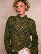 Allurite Floral Top Long Sleeve