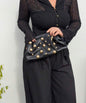 Black leather Clutch bag