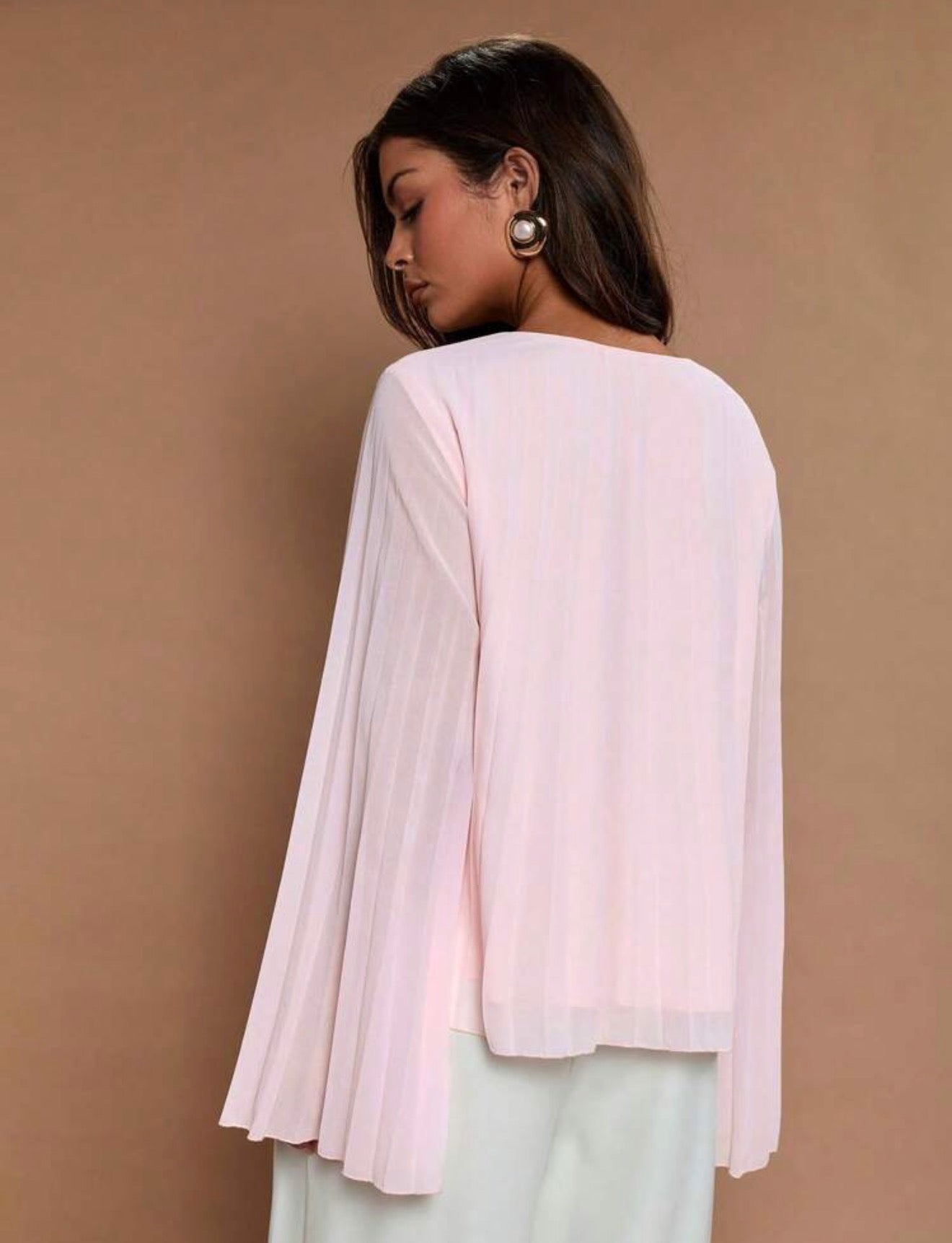 Chiffon Flare Sleeve Blouse