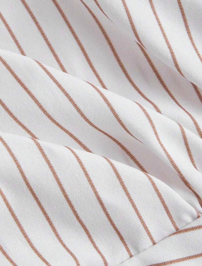 Striped Wrapped Long Sleeve blouse
