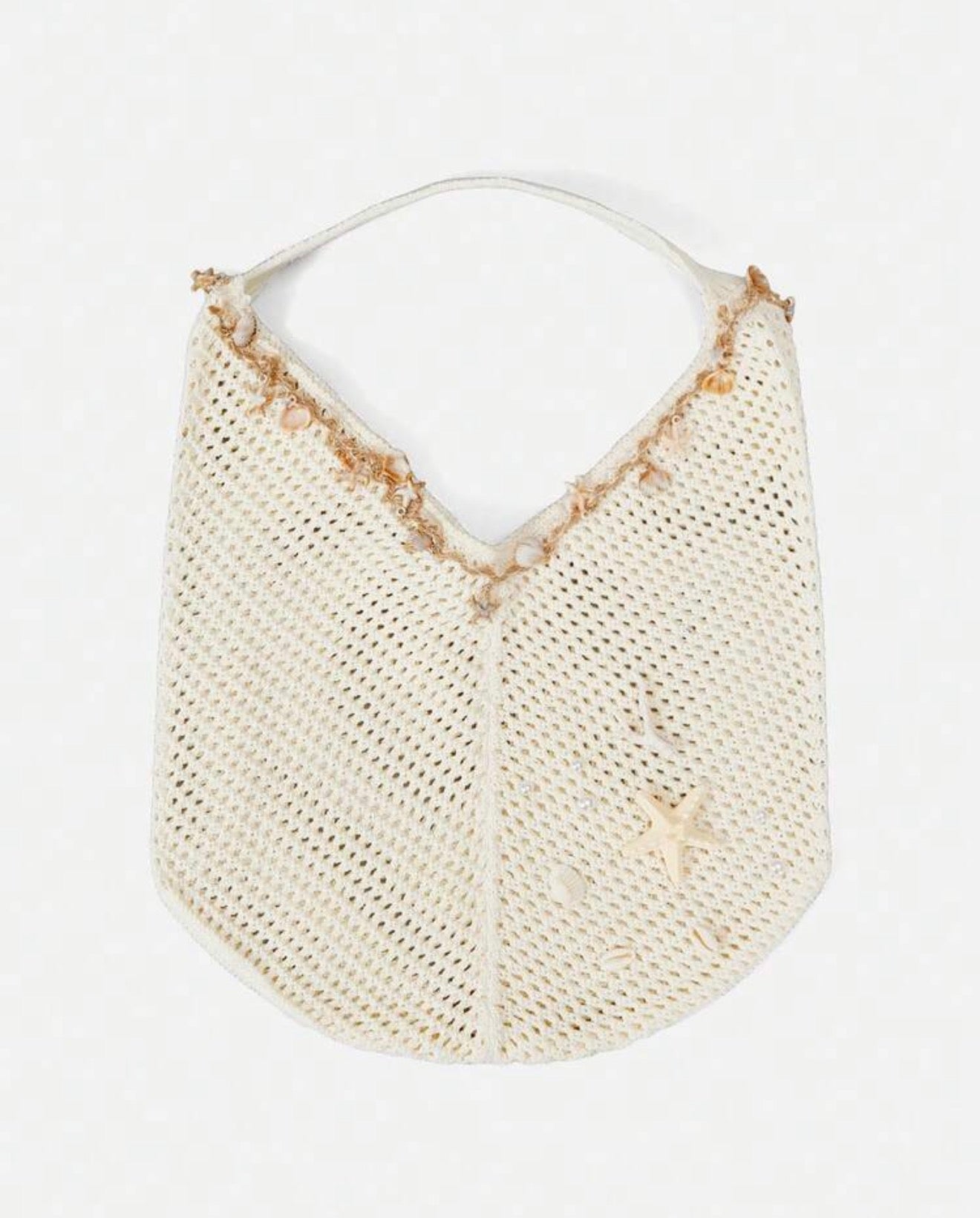 Woven beach tote bag