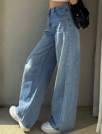 Blue Straight leg denim jeans