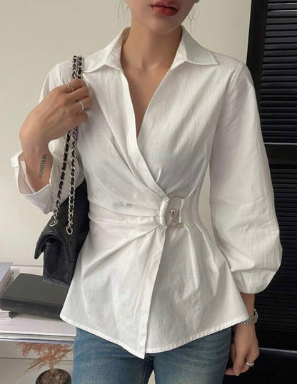 Fitted long sleeve Blouse