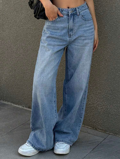 Blue Straight leg denim jeans