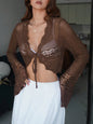 Summer Casual  Knitted Cropped Cardigan