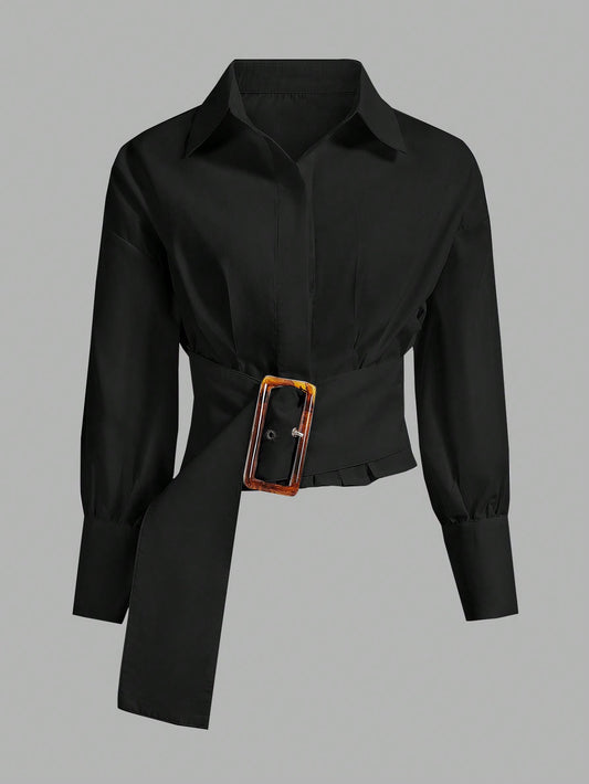 Buttoned Long Sleeve blouse