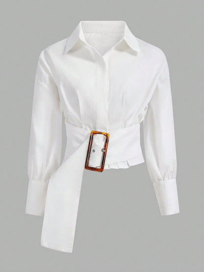Buttoned Long Sleeve blouse