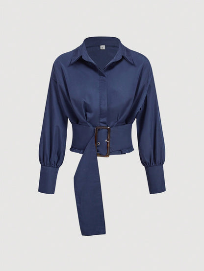 Buttoned Long Sleeve blouse