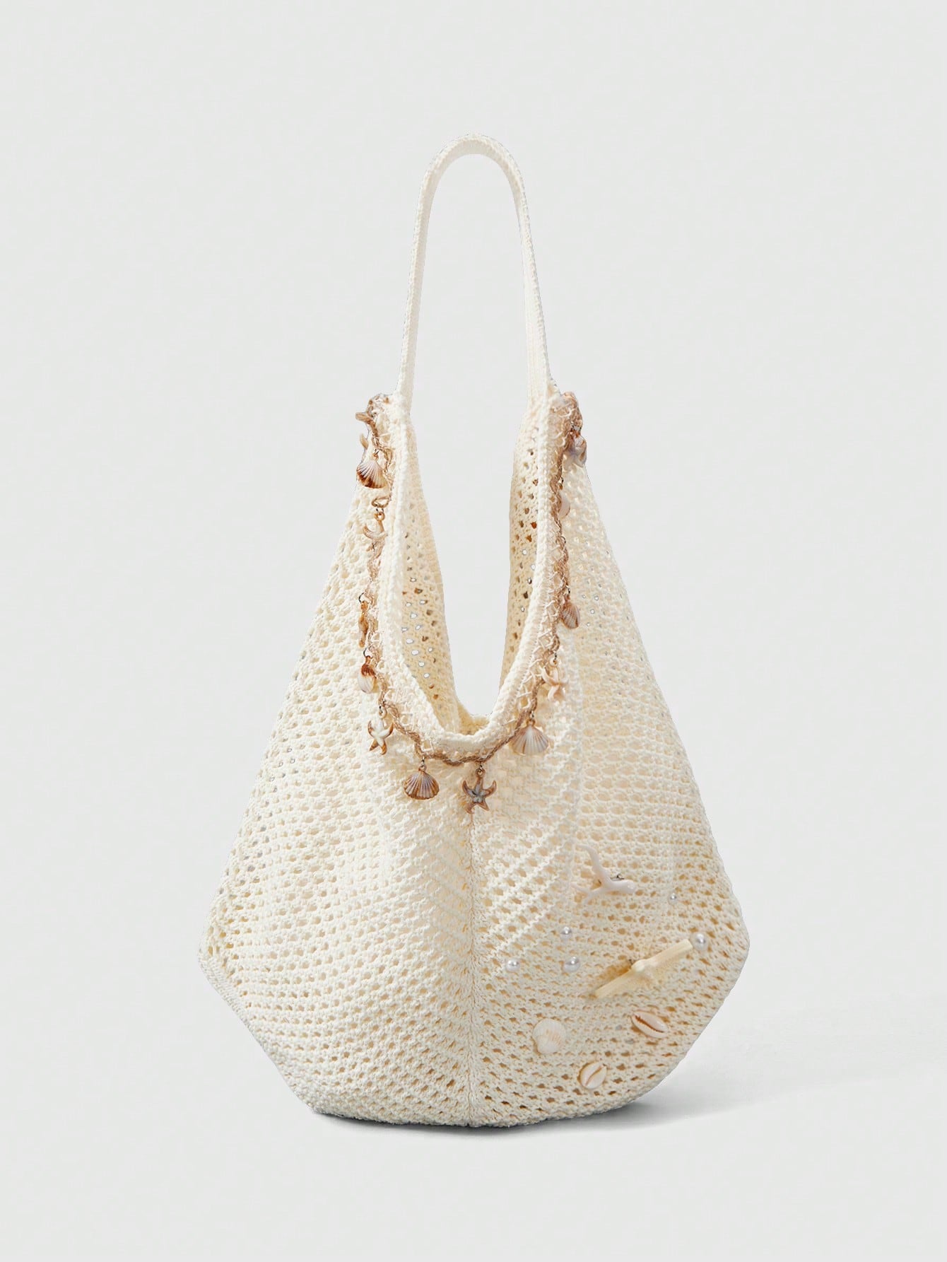 Woven beach tote bag