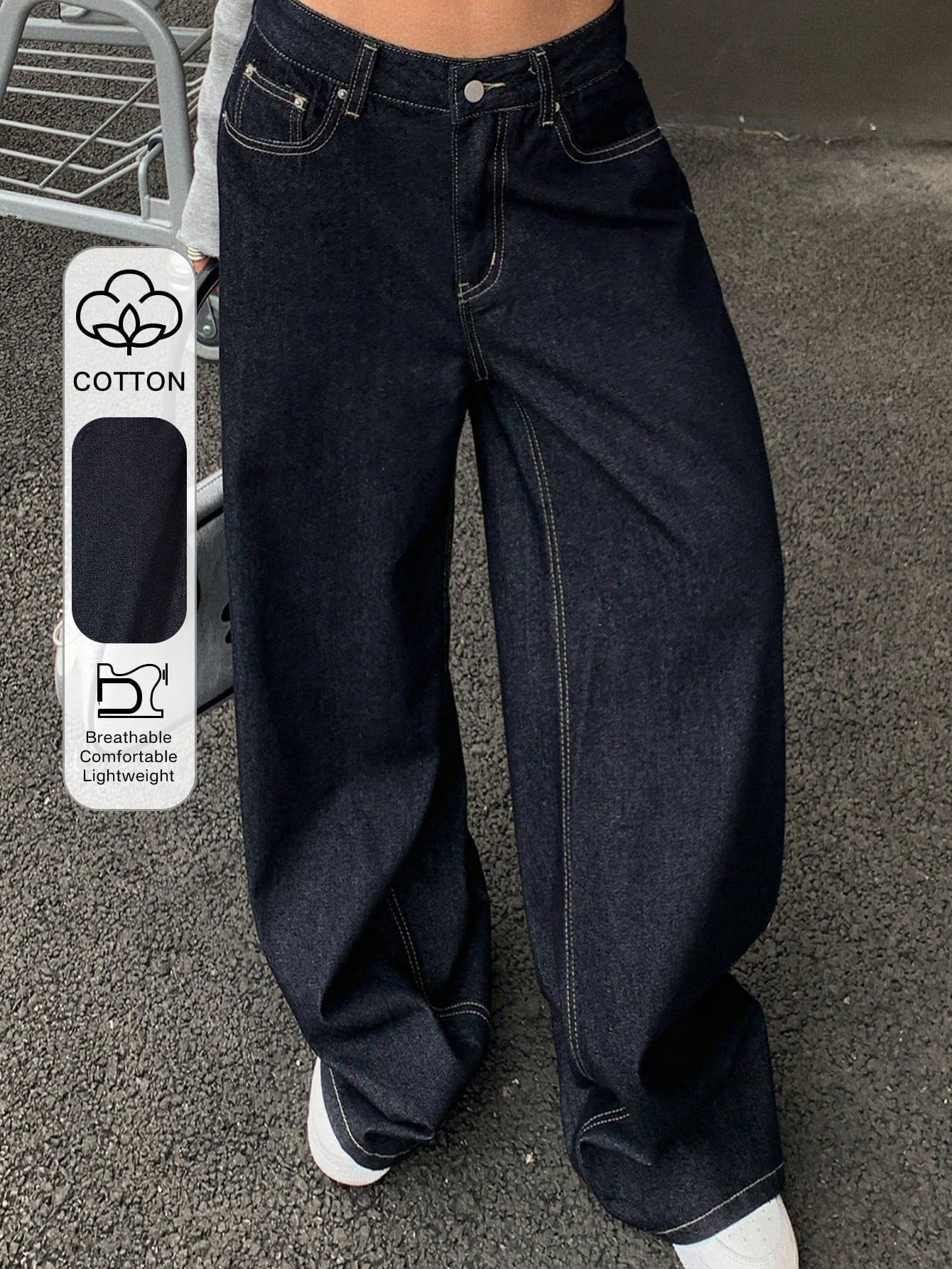 Straight leg jeans
