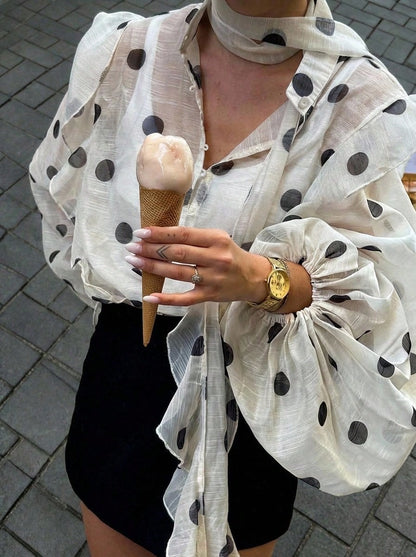 Polka Dots print Blouse
