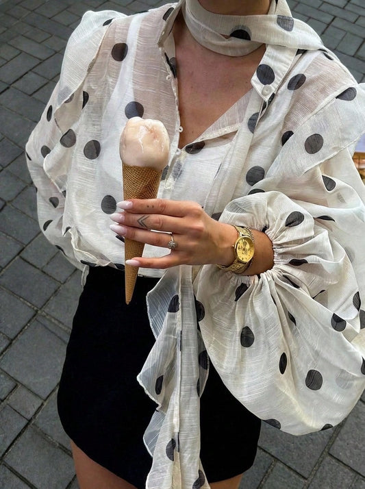 Polka Dots print Blouse