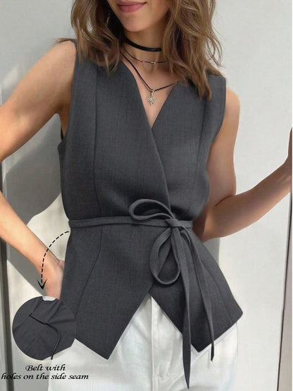 Minimalist design Tie-up Camisole