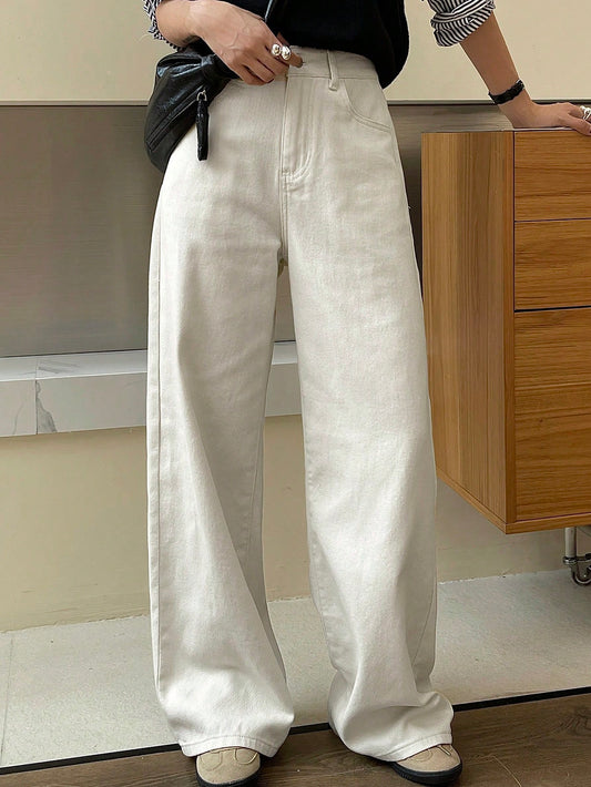 White Straight Leg jeans