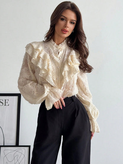 Firerie Women’s Chic Ruffle Blouse