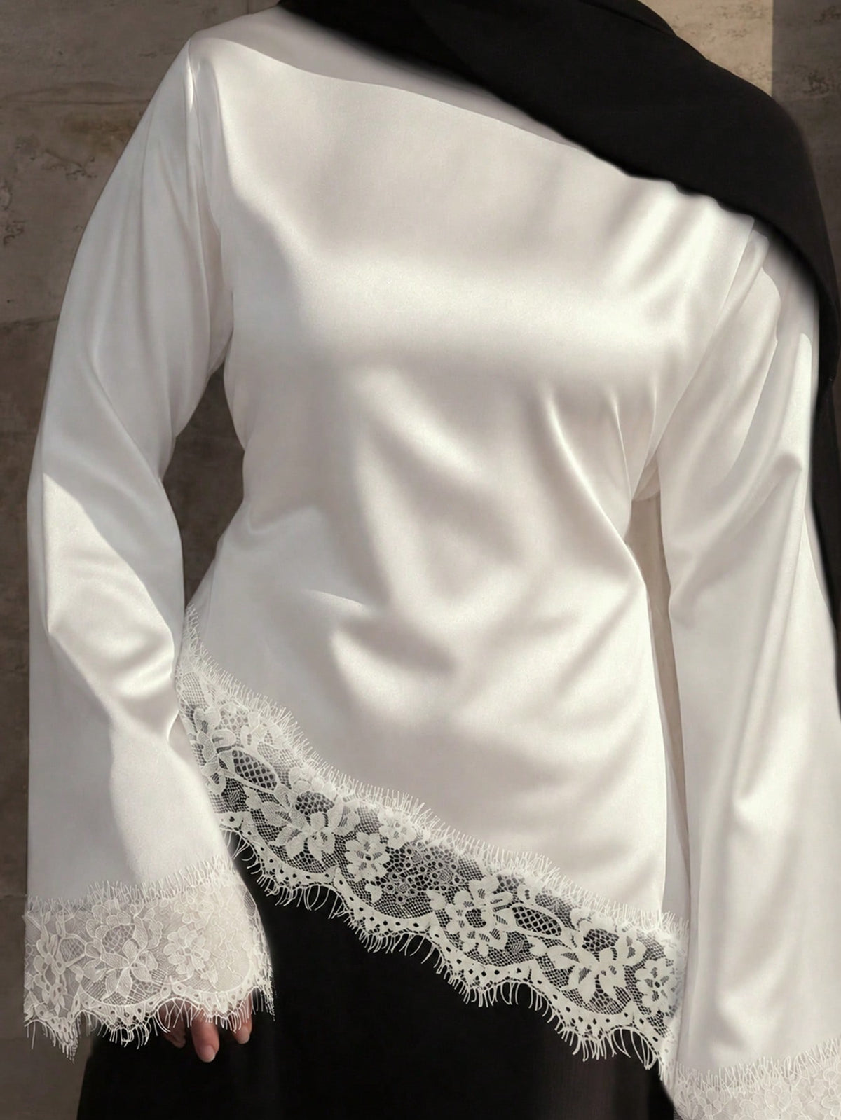 Elegant Lace Patchwork Blouse