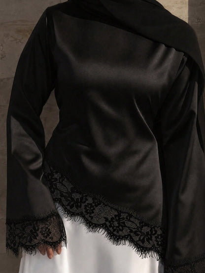 Elegant Lace Patchwork Blouse