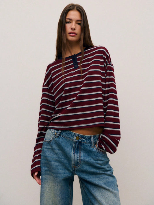 Casual  Striped top