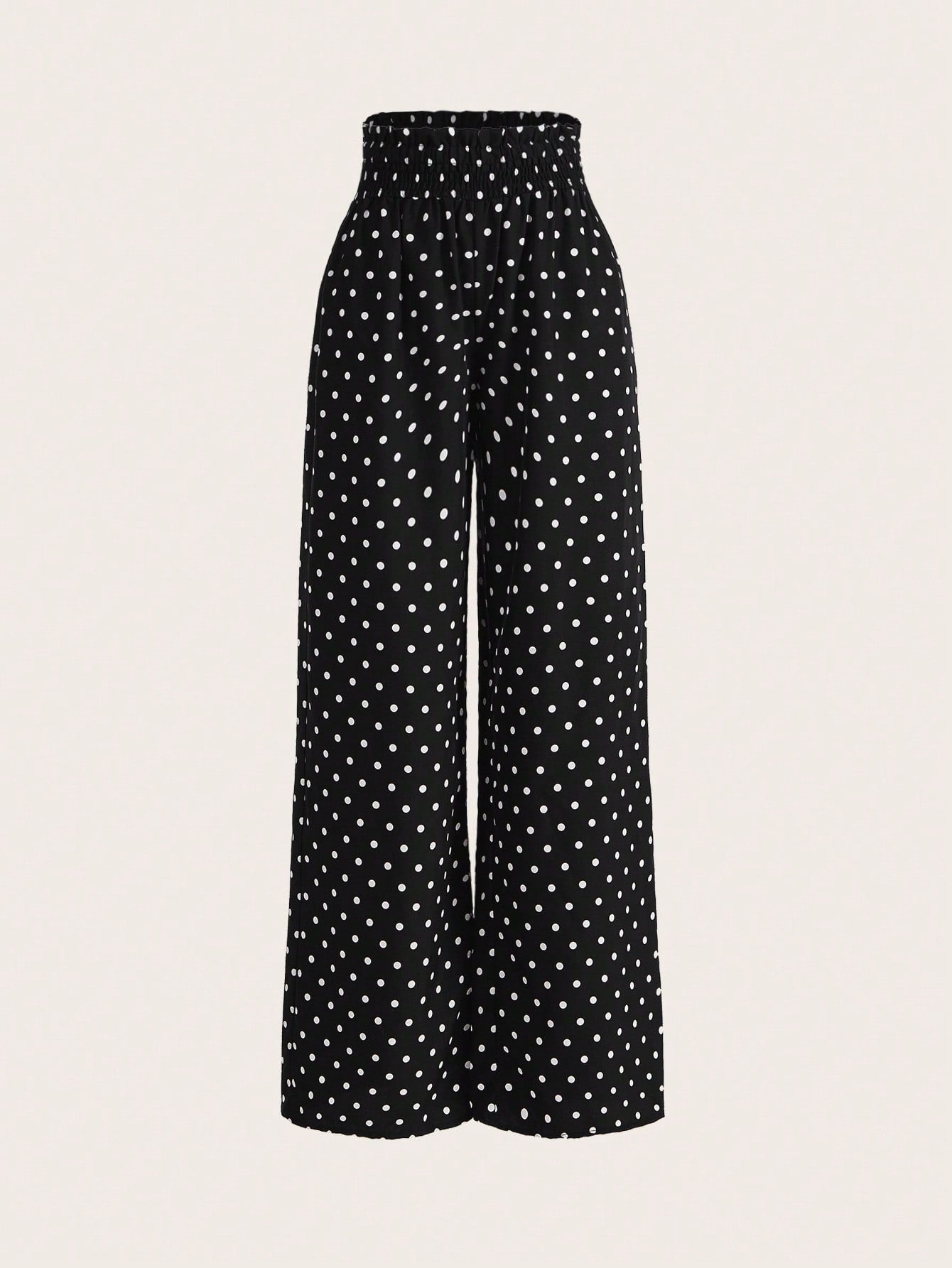 Black Polka Dots Pants