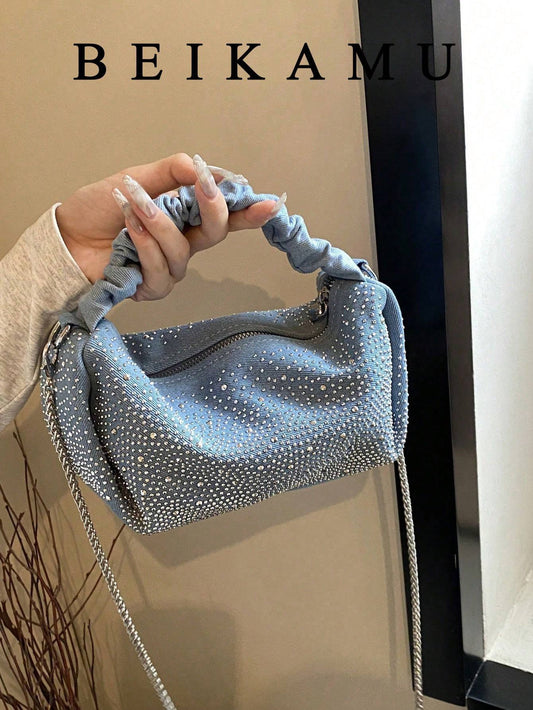 Blue denim bag